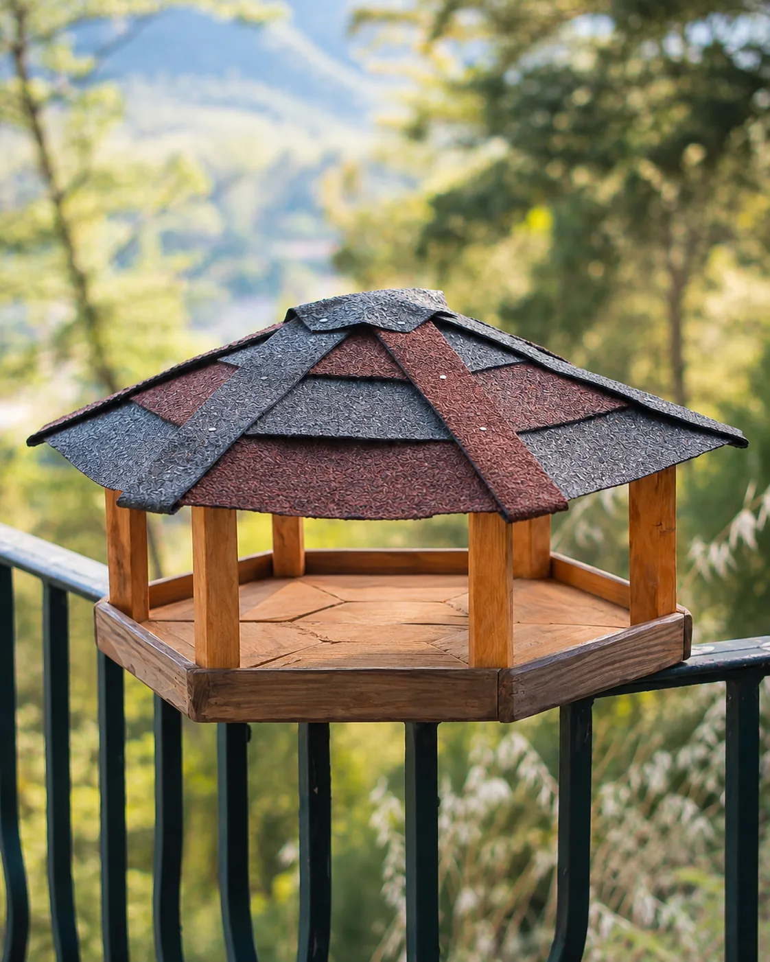 La Jardinière, mangeoire artisanale en bois à poser